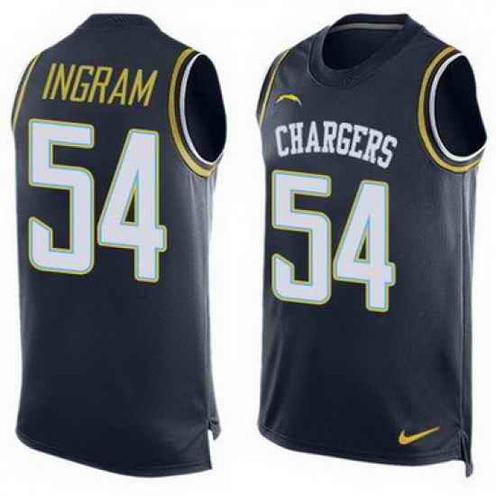 Nike Chargers #54 Melvin Ingram Navy Blue Team Color Mens Stitched NFL Limited Tank Top